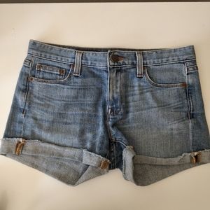 MID RISE JEAN SHORTS